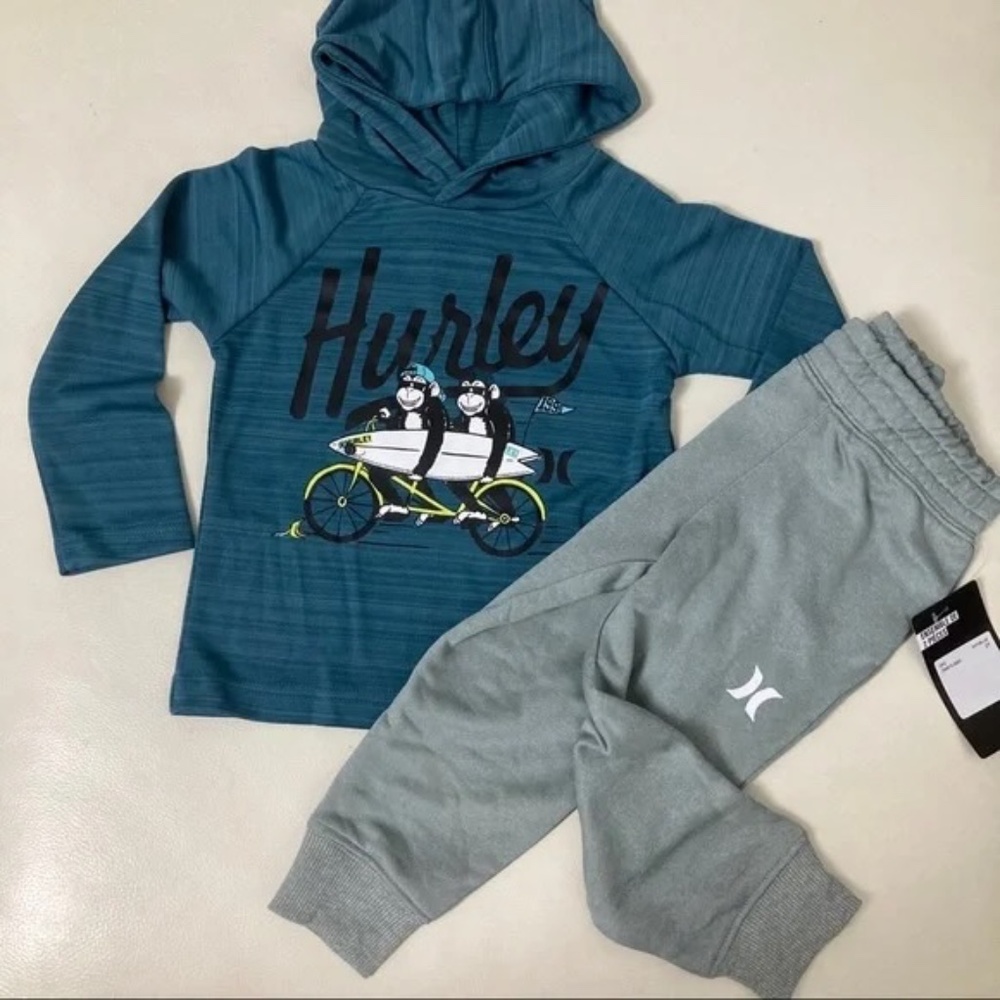 Hurley long sleeve top hoodie pants active outfit